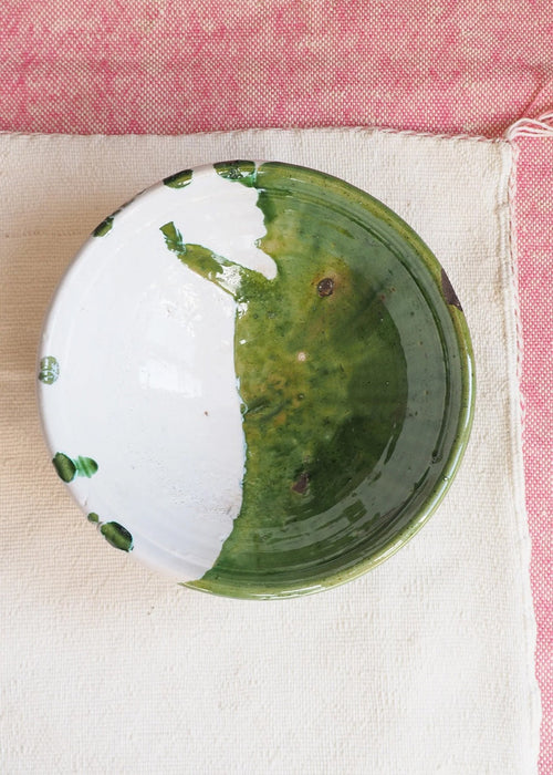 Green & White Tamegroute 50/50 Glaze Granola Bowl