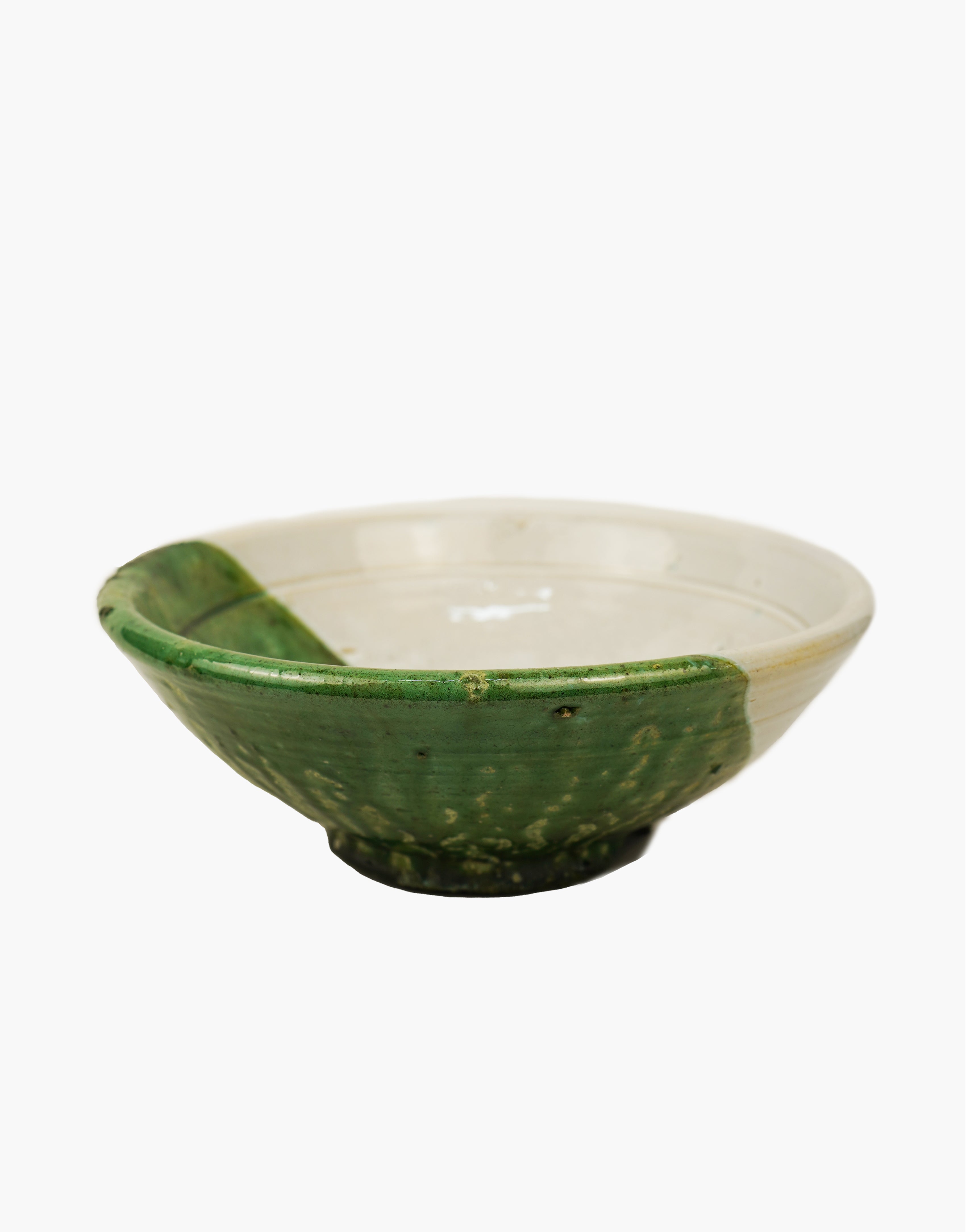 Green & White Tamegroute 50/50 Glaze Granola Bowl