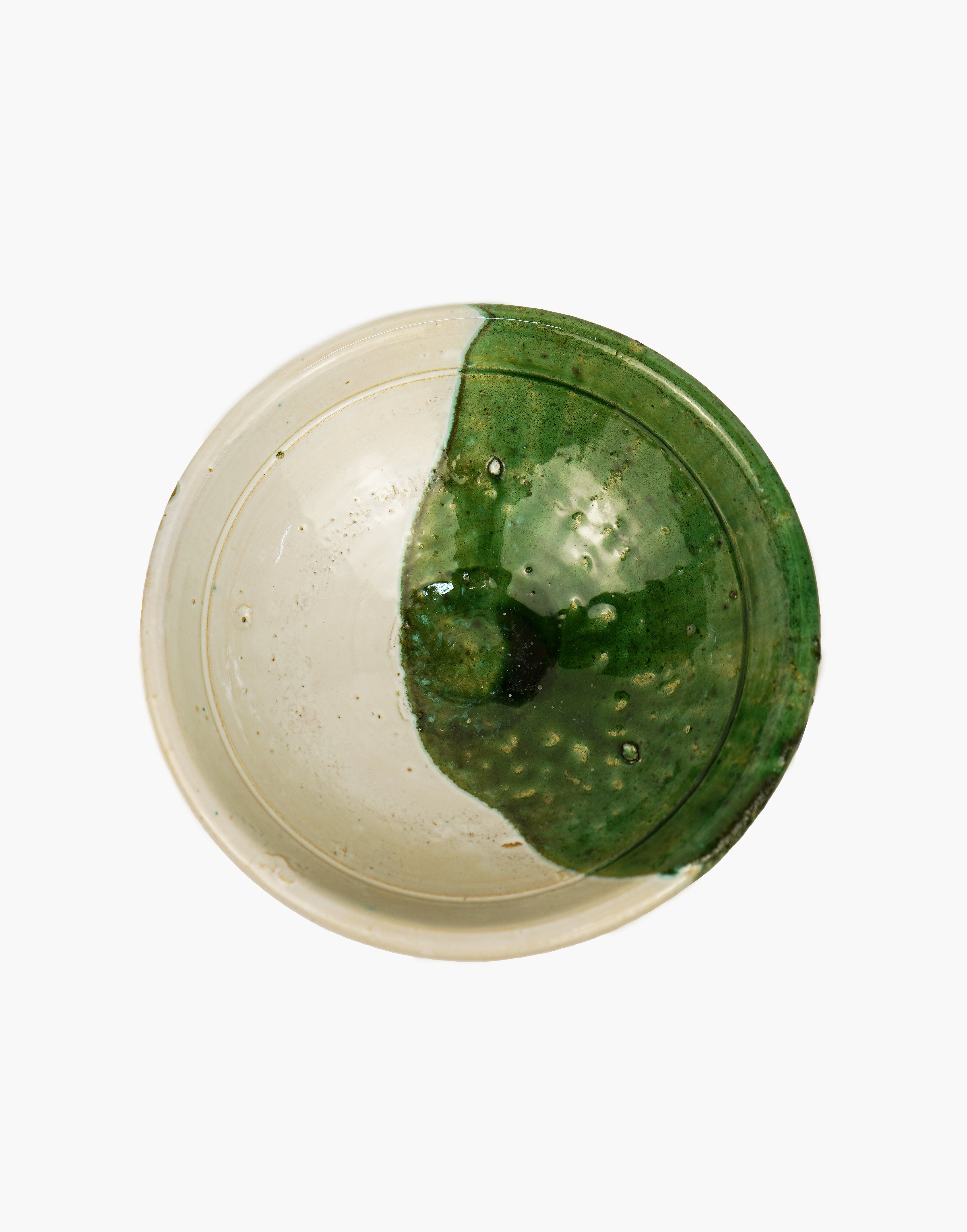 Green & White Tamegroute 50/50 Glaze Granola Bowl