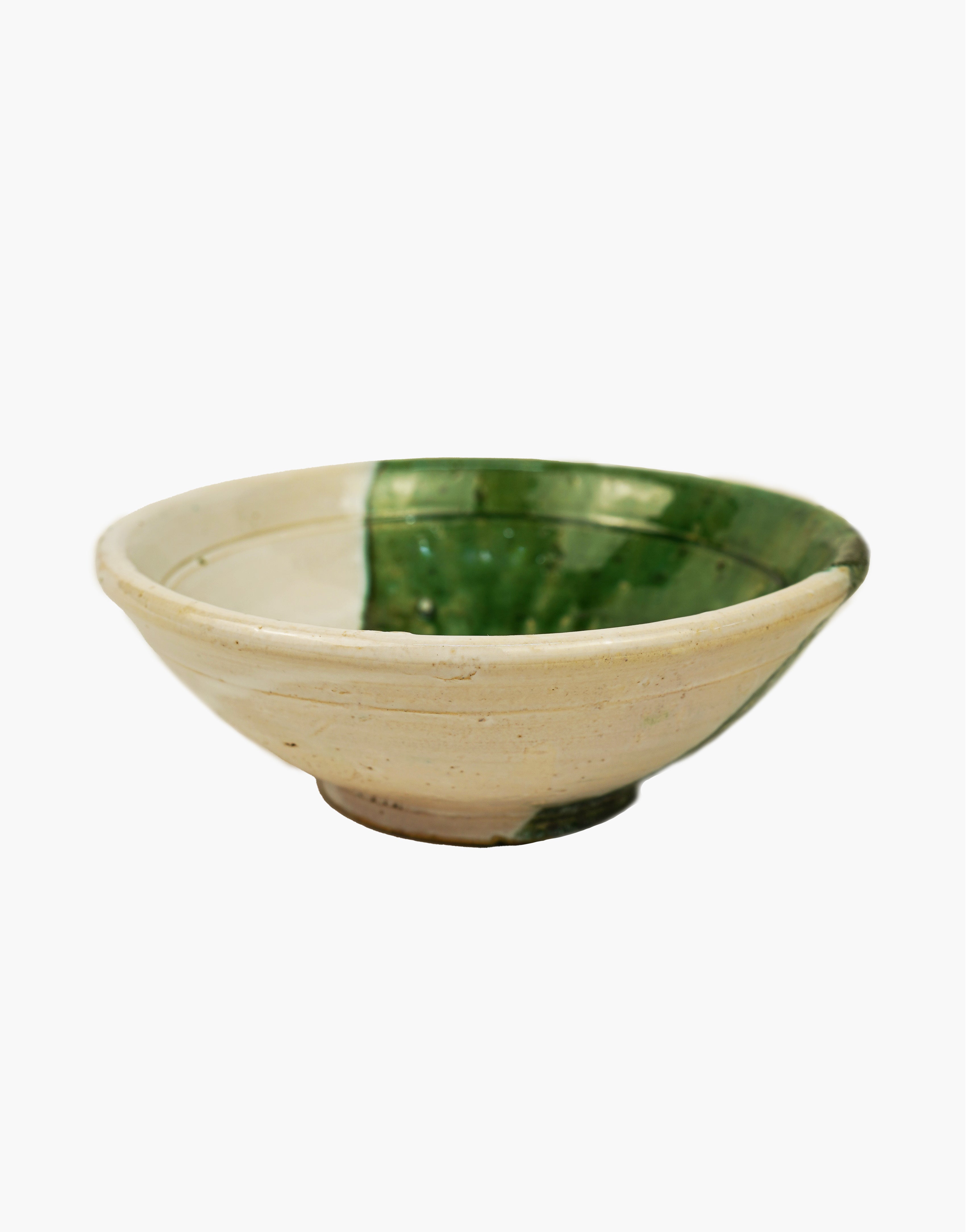 Green & White Tamegroute 50/50 Glaze Granola Bowl