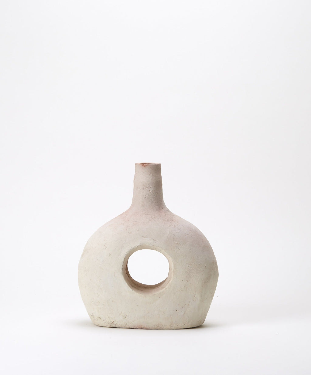 Unglazed Tamegroute Round Bottle Neck Vase