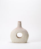Unglazed Tamegroute Round Bottle Neck Vase