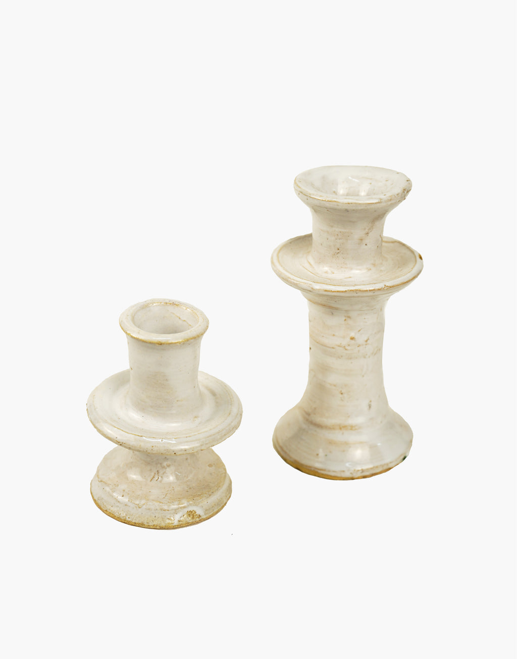 White Tamegroute Candlestick Holder
