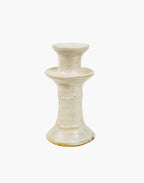White Tamegroute Candlestick Holder