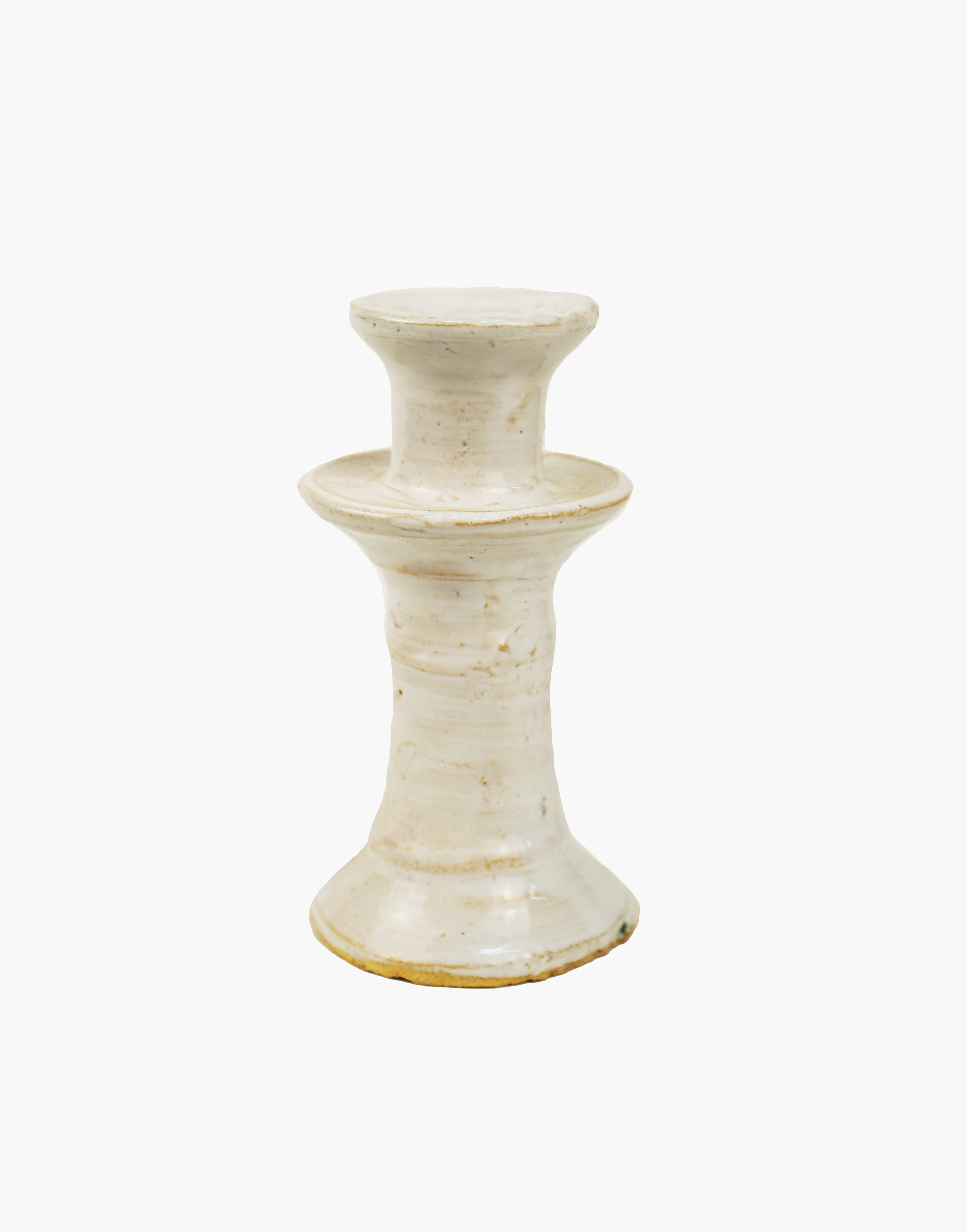 White Tamegroute Candlestick Holder