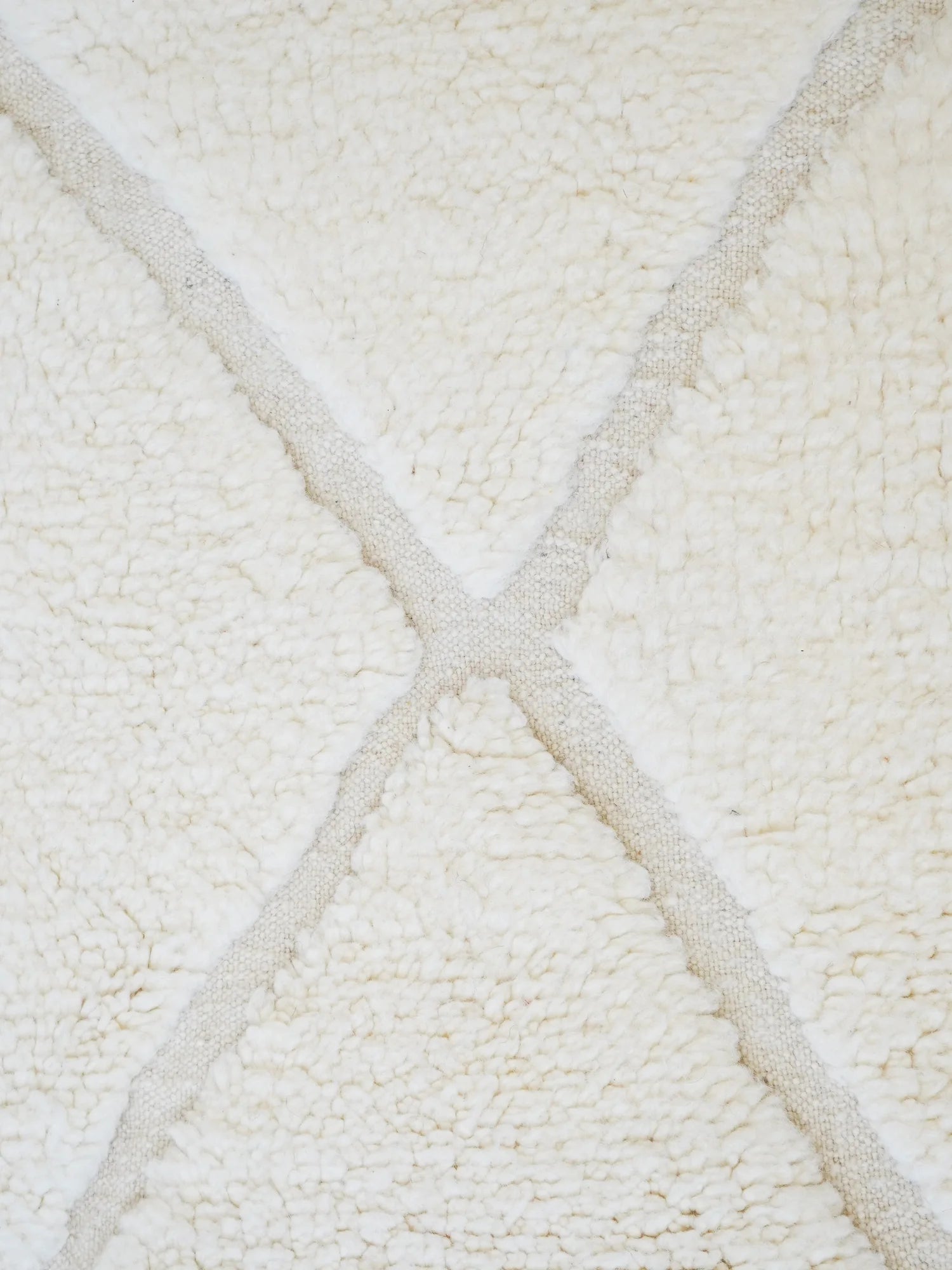 Medium Sunken Lozenge Berber Rug 250 x 165 cm