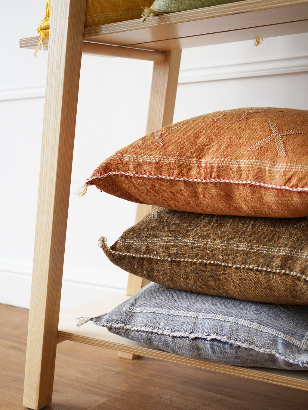 Luxury Cactus Silk Cushion - Sunset Orange