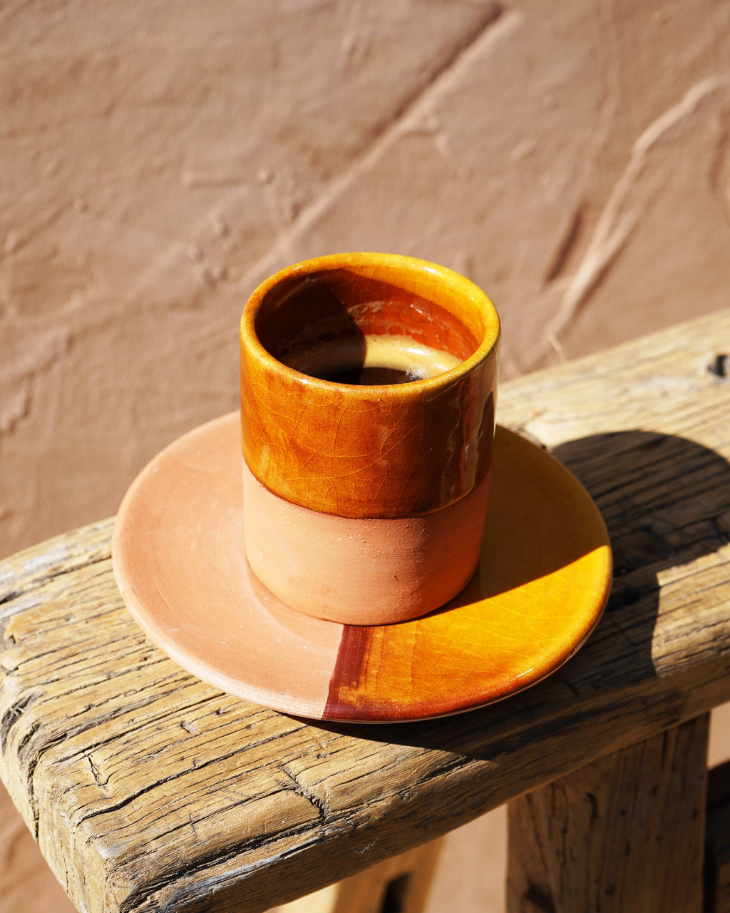 Moroccan Handmade Espresso Cup and Saucer