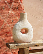 Unglazed Tamegroute Round Bottle Neck Vase
