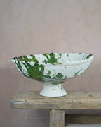 Tamegroute x Puglia Splatter Jagged Edge Pedestal Fruit Bowl