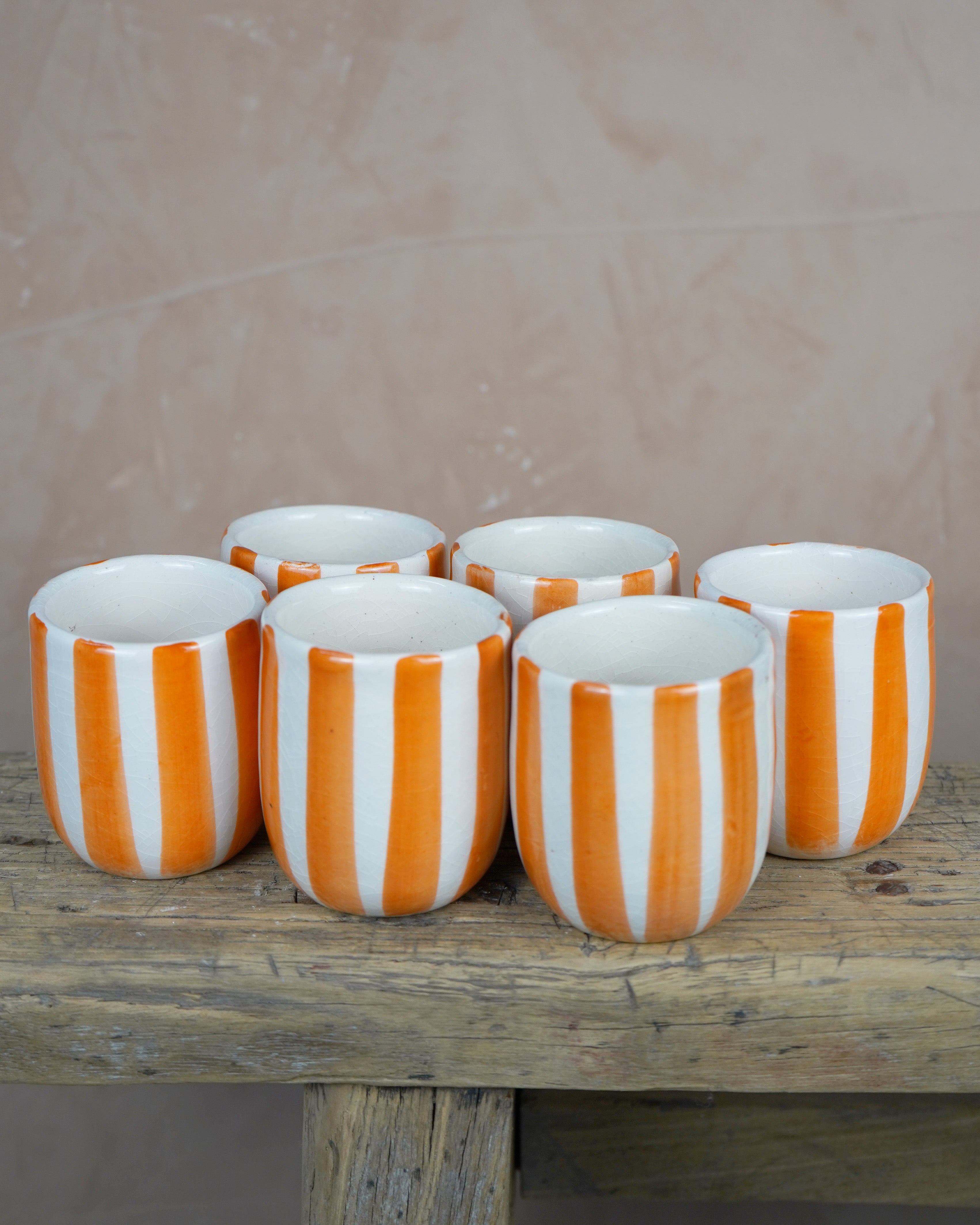 Moroccan Handmade Striped Espresso Cup