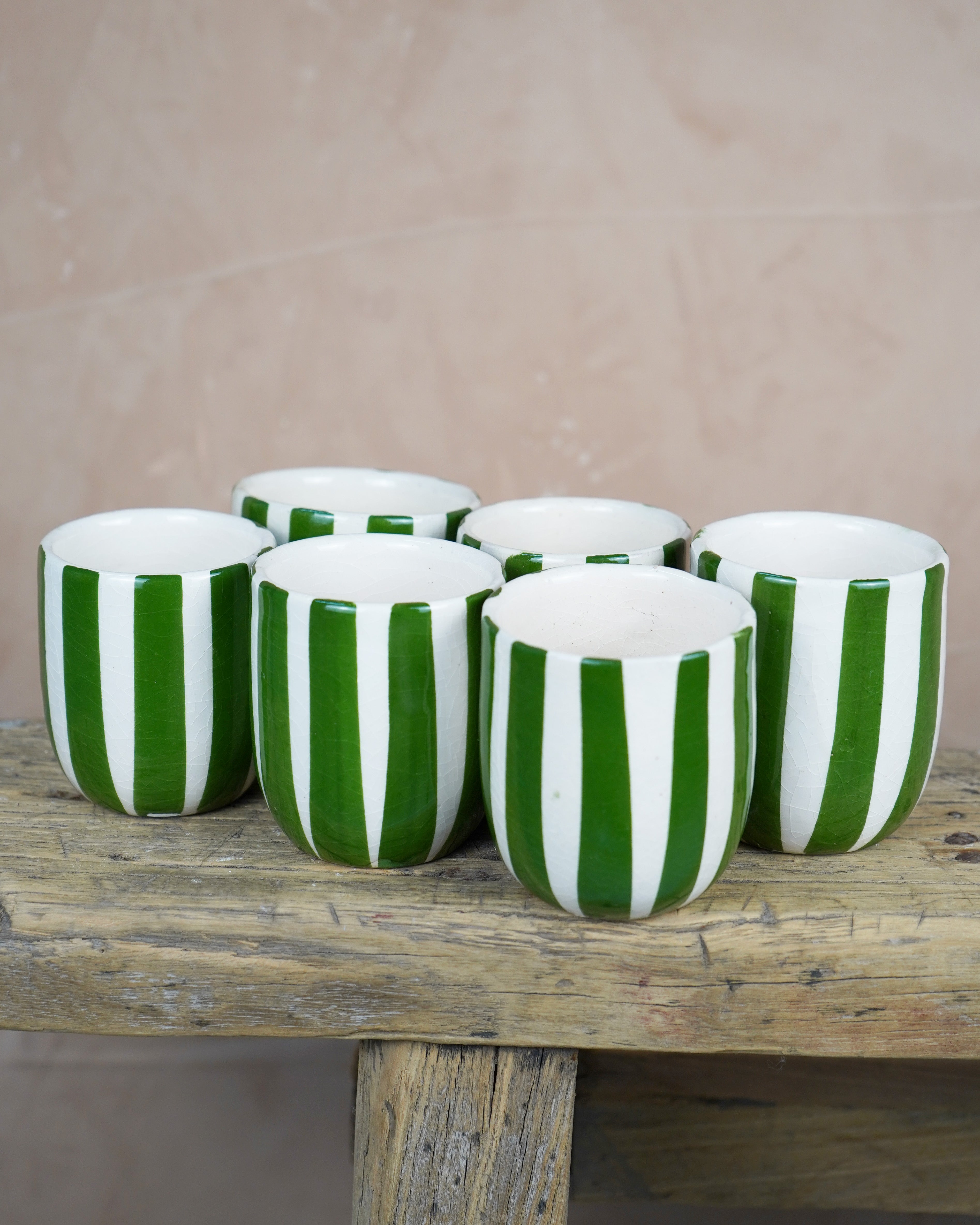 Moroccan Handmade Striped Espresso Cup