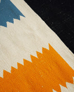 Moroccan Flat Weave Abstract Beni Mrirt Kilim Rug 260 x 170 cm