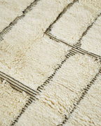 Medium Abstract Geometric Sunken Berber Rug 235 x 135 cm