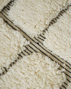 Medium Abstract Geometric Sunken Berber Rug 235 x 135 cm