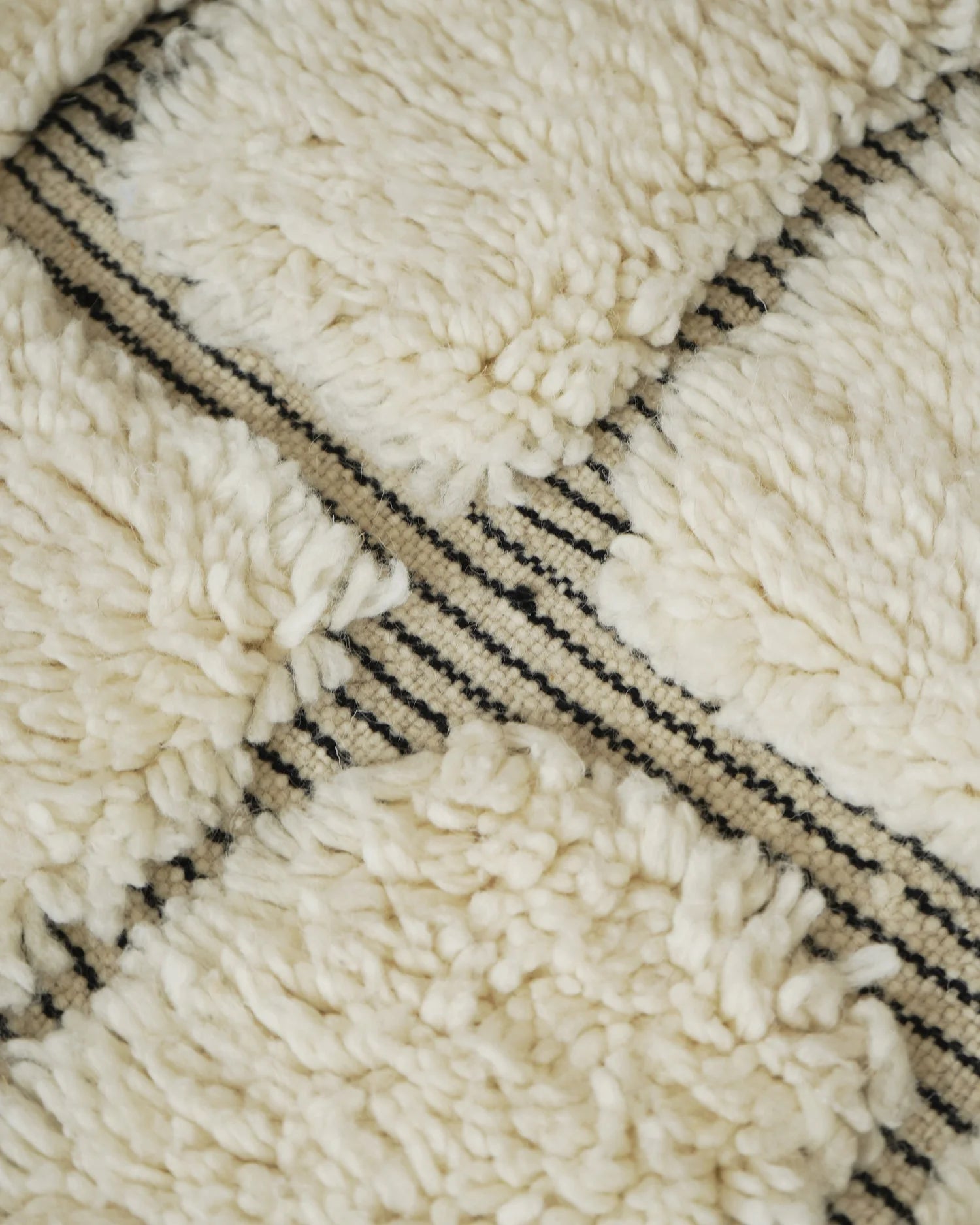 Medium Abstract Geometric Sunken Berber Rug 235 x 135 cm