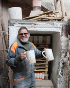 White and Taupe Jug