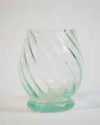 Recycled Moroccan Clear Twist Gin Glass