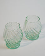 Recycled Moroccan Clear Twist Gin Glass