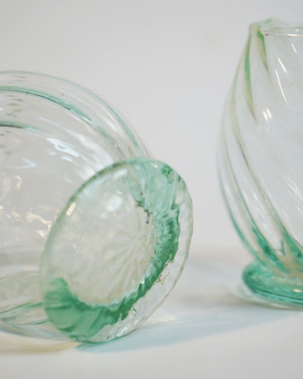 Recycled Moroccan Clear Twist Gin Glass