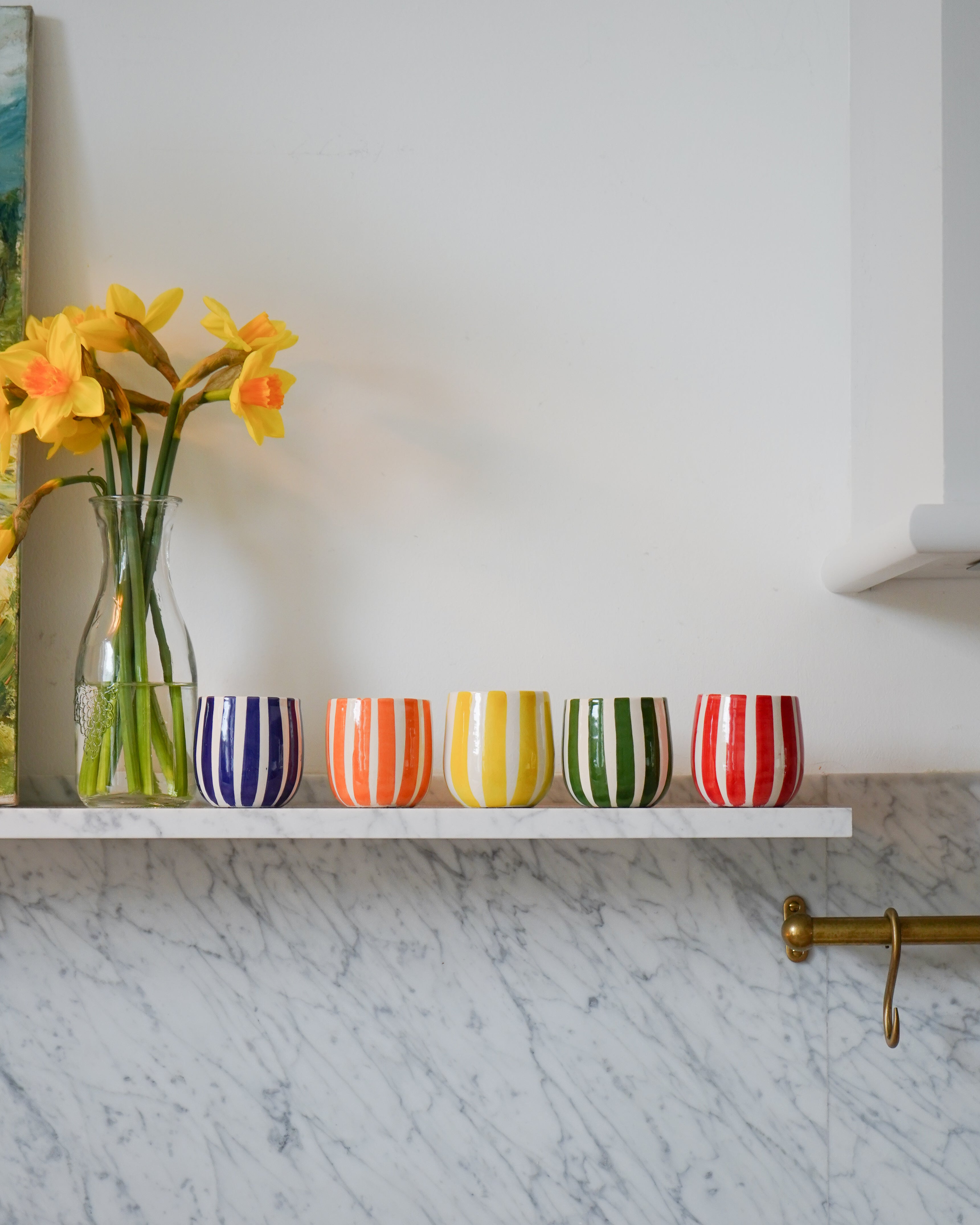 Moroccan Handmade Striped Espresso Cup