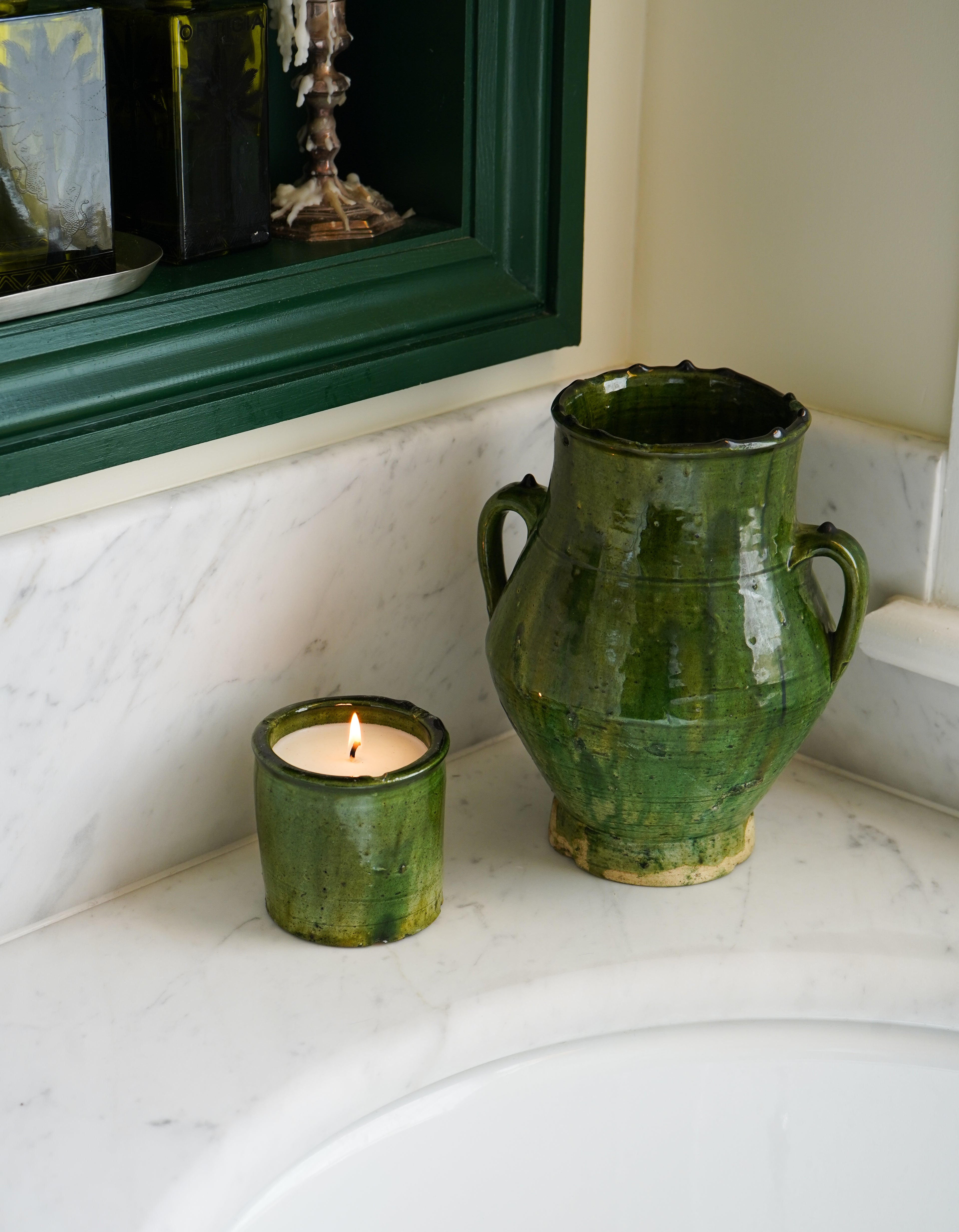 Vintage Tamegroute Two Earring Vase