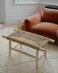Handwoven Natural Rope Bench