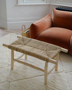 Handwoven Natural Rope Bench