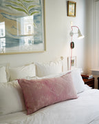Luxury Cactus Silk Bolster Cushion - Pink