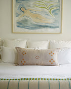 Luxury Cactus Silk Bolster Cushion - Dusk