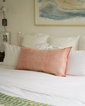 Luxury Cactus Silk Bolster Cushion - Peach