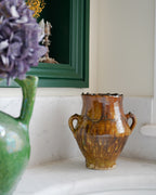 Vintage Tamegroute Two Earring Vase - Ochre