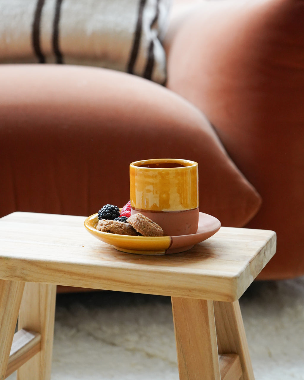Moroccan Handmade Espresso Cup and Saucer