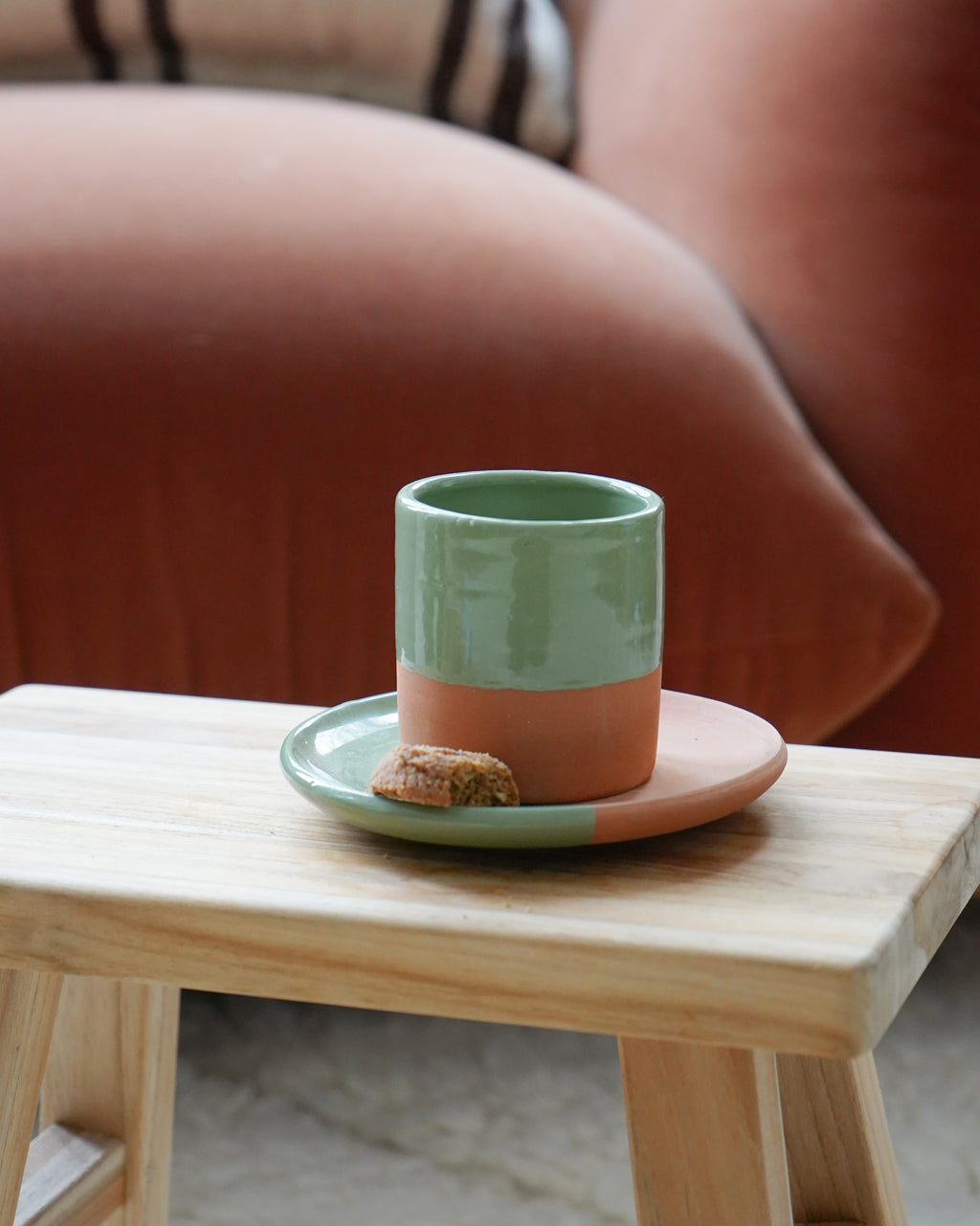 Moroccan Handmade Espresso Cup and Saucer