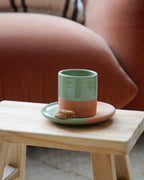 Moroccan Handmade Espresso Cup and Saucer