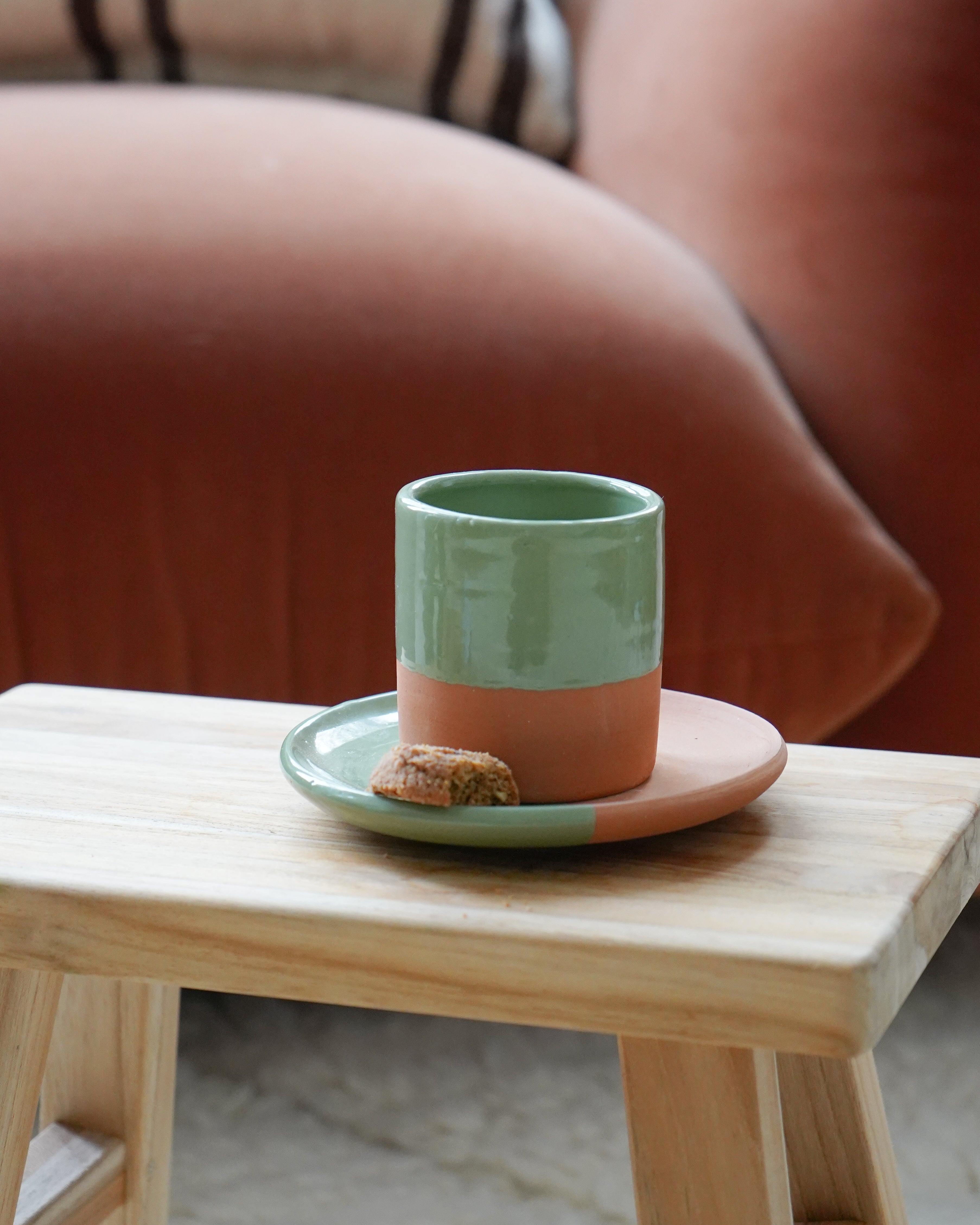 Moroccan Handmade Espresso Cup and Saucer