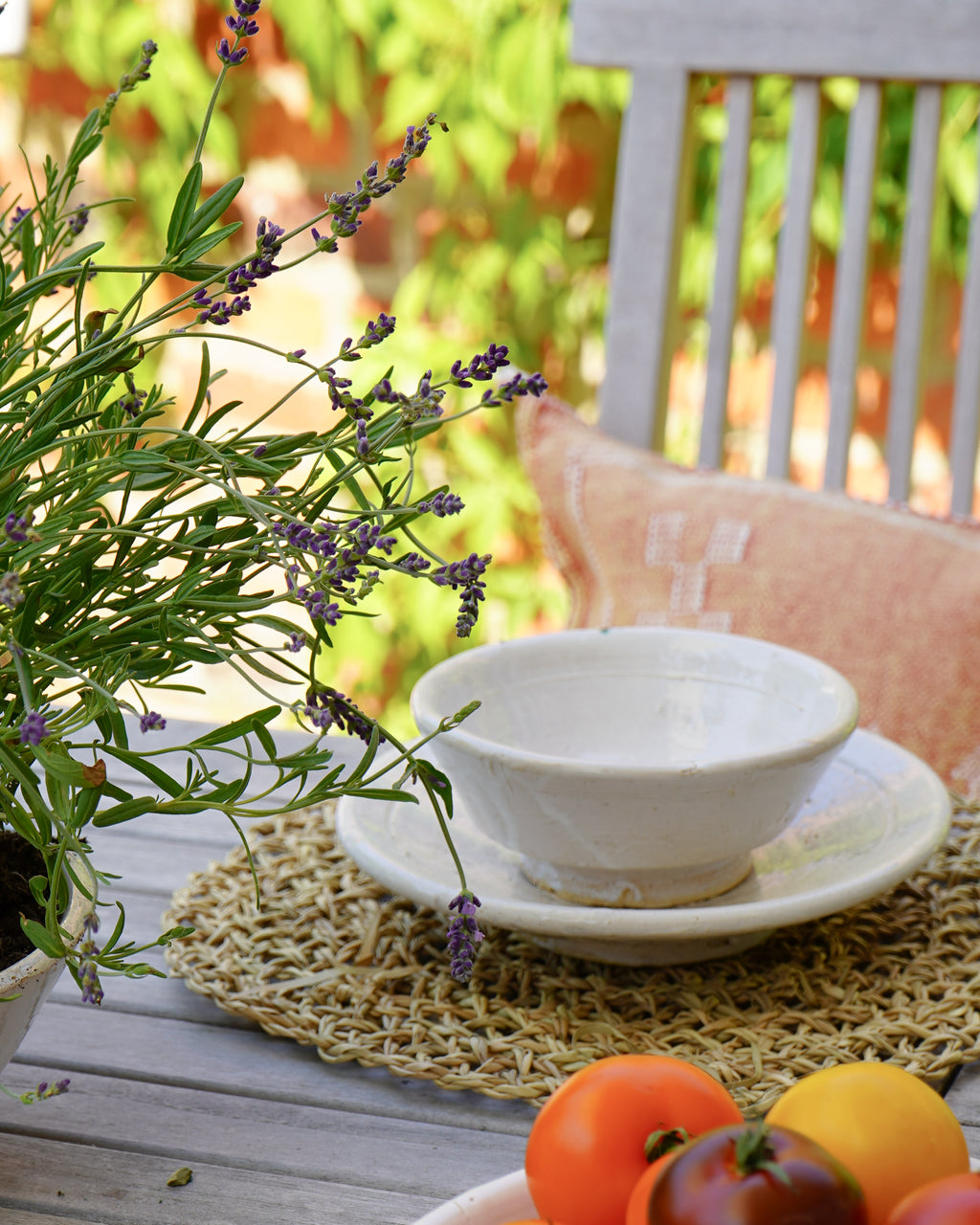 White Tamegroute Glazed Bowl