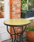 Zellige Tiled Table 60cm - Sunshine Yellow