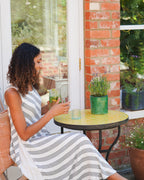 Zellige Tiled Table 60cm - Sunshine Yellow