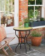 Zellige Tiled Table 60cm - Sunshine Yellow