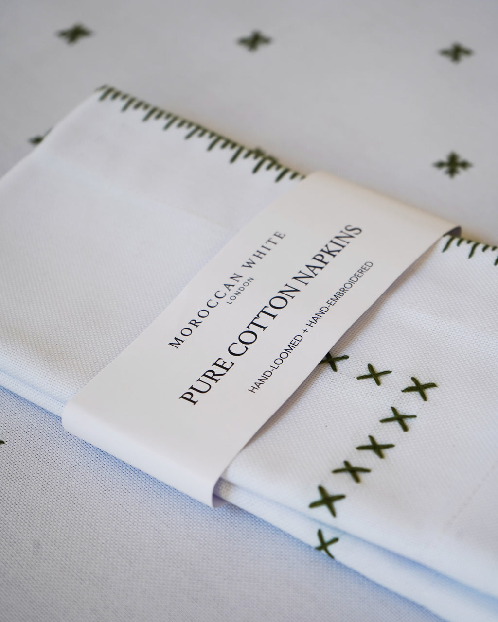 Pure Cotton Hand-Loomed & Hand-Embroidered Table Linen