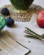 Pure Linen Hand-Loomed & Hand-Embroidered Table Linen