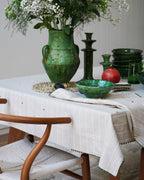 Pure Linen Hand-Loomed & Hand-Embroidered Table Linen