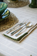 Pure Linen Hand-Loomed & Hand-Embroidered Table Linen