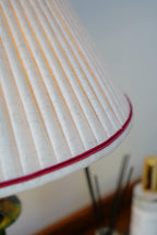 Authentic Tamegroute Lamp with Luxury Linen Lampshade
