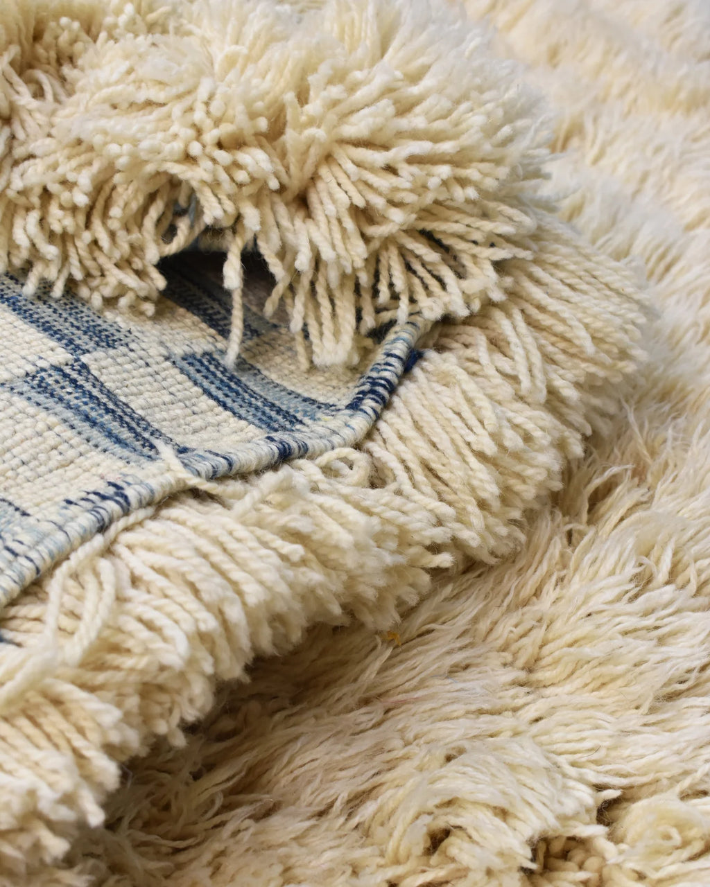 Small Berber Rug, Extra High Pile 158 x 105 cm