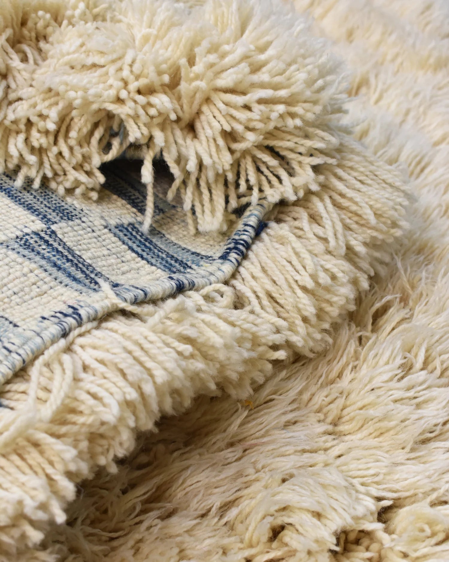 Small Berber Rug, Extra High Pile 158 x 105 cm