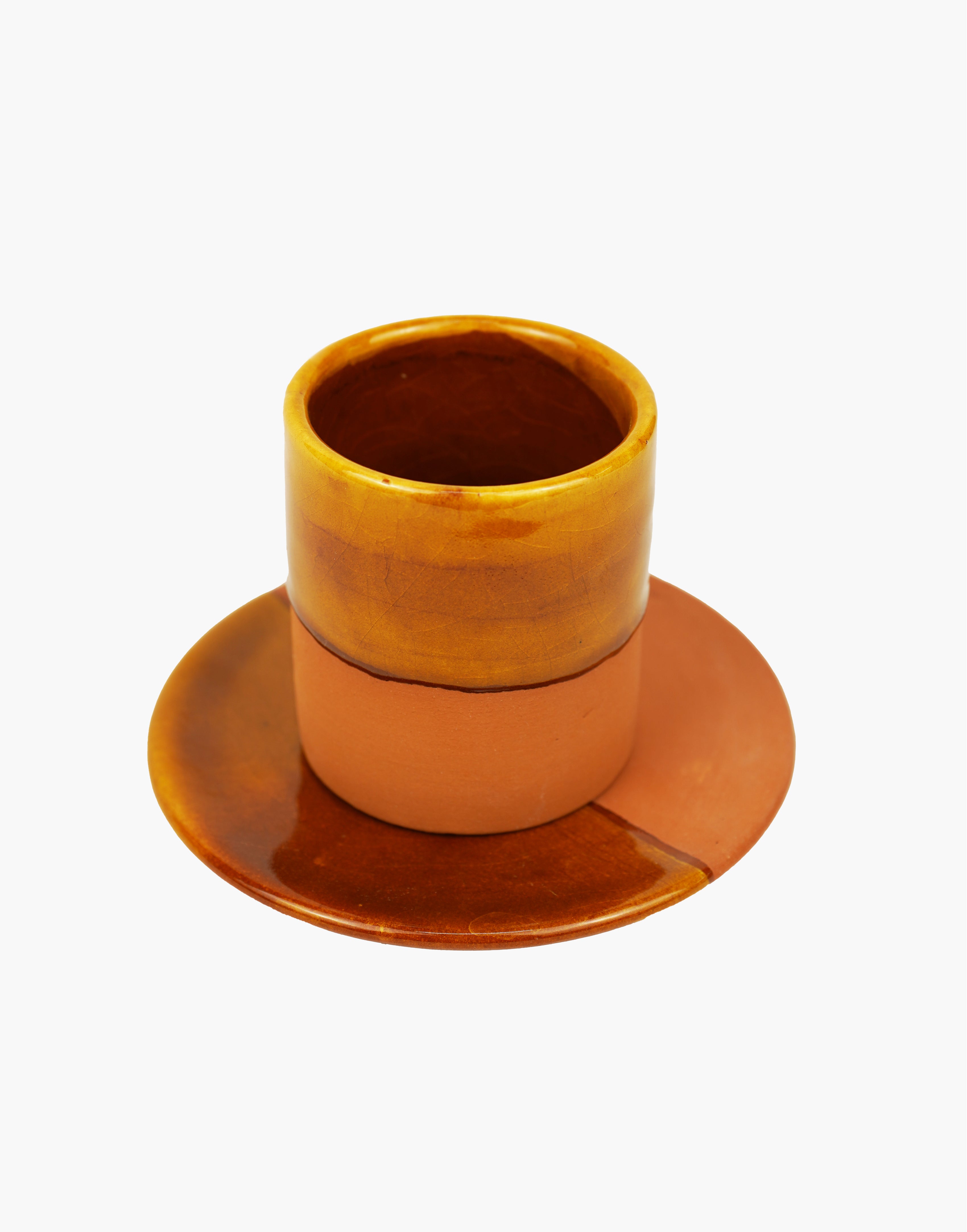 Moroccan Handmade Espresso Cup and Saucer