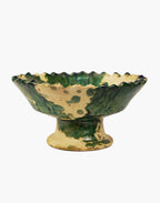 Tamegroute x Puglia Splatter Jagged Edge Pedestal Fruit Bowl