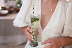 Recycled Moroccan Clear Twist Design Champagne Flute